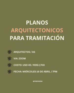 Workshop: Planos arquitectónicos para tramitación