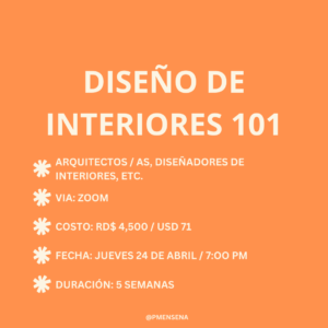 Diseño de interiores 101
