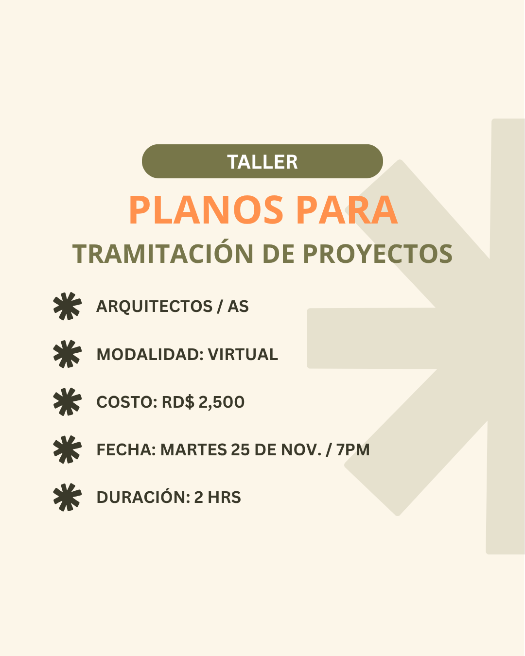 Taller: Planos arquitectónicos para tramitación